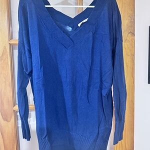 Victoria's Secret Deep Blue V-Neck Sweater
